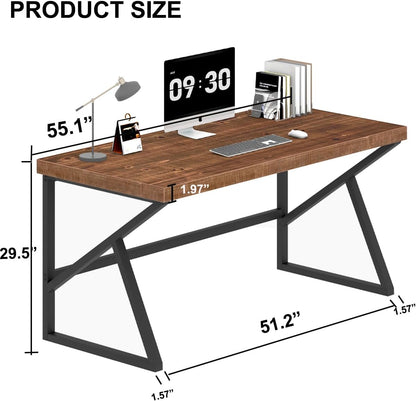 Solid Wood Desk Rustic Real Wood Desks For Home Office